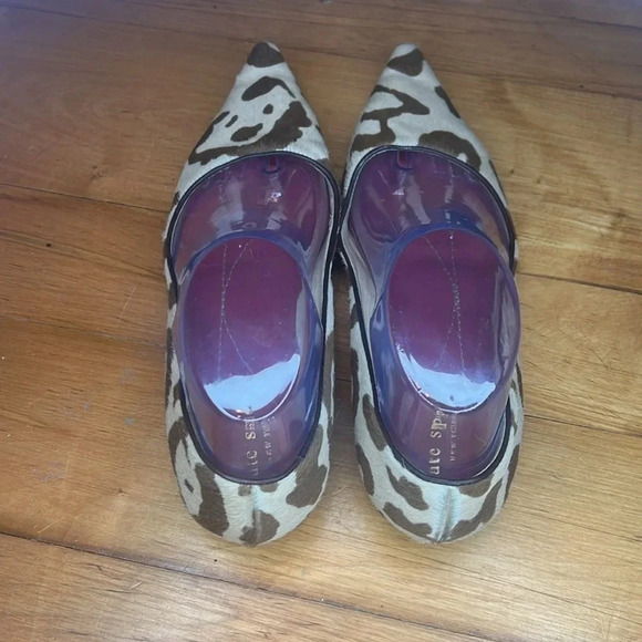 KATE SPADE Emma Dyed Calf Fur Flat Shoes Size 7B - Picture 4 of 7